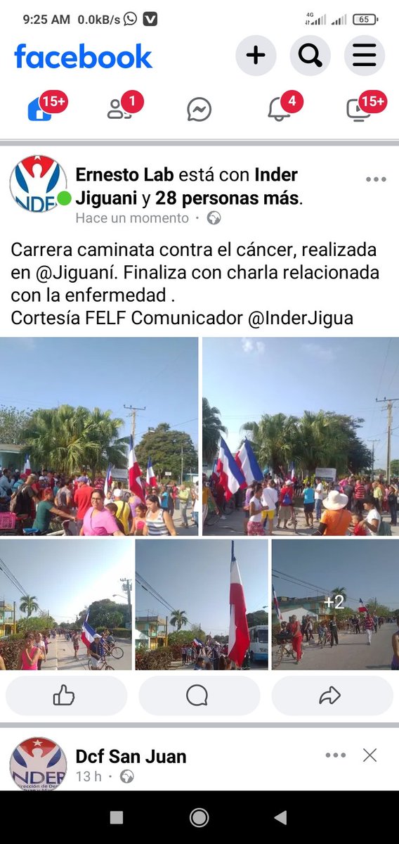 Carrera caminata contra el cáncer en #Jiguaní