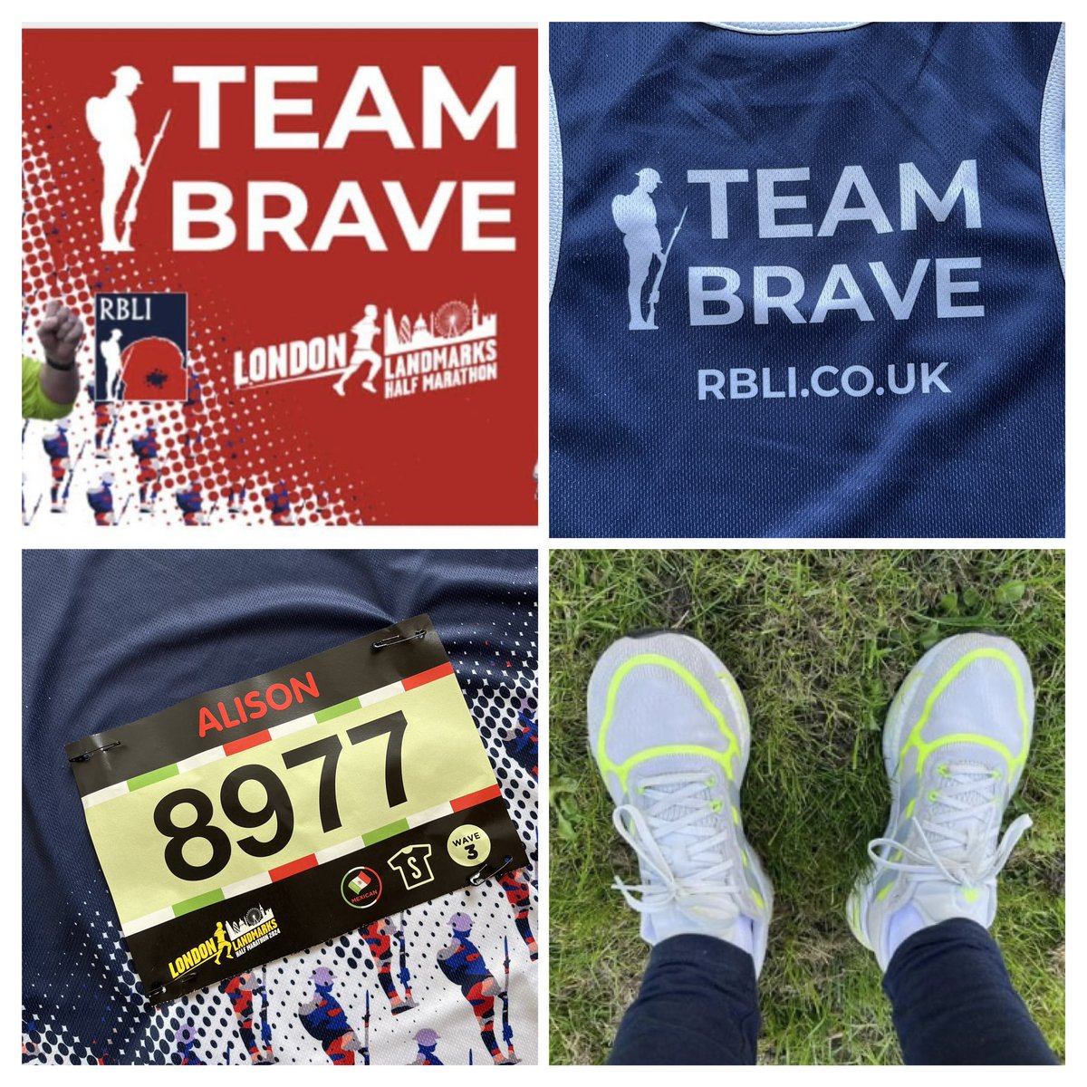Tomorrow is the day !! I will be running the @LLHalf for @RBLI with #TeamBrave ❤️💙 If you are in London, and spot the Team Brave vests, give us a cheer 🙌 Thank you to everyone who has supported, encouraged and, more importantly, donated 🙏 Now time to do my part 🏃🏻‍♀️