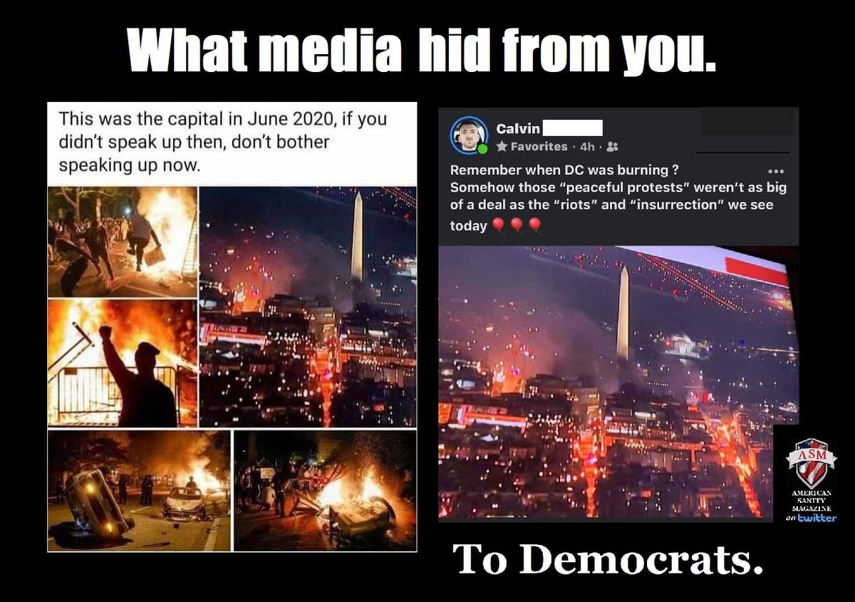 @HouseJudiciary So the Democrats supported this in 2020 fully but somehow one protest from the right that got out of hand was worse? It is that Double standard of liberal privilege evils to believe that. This was just the capital. All across he country the same type things happened and in