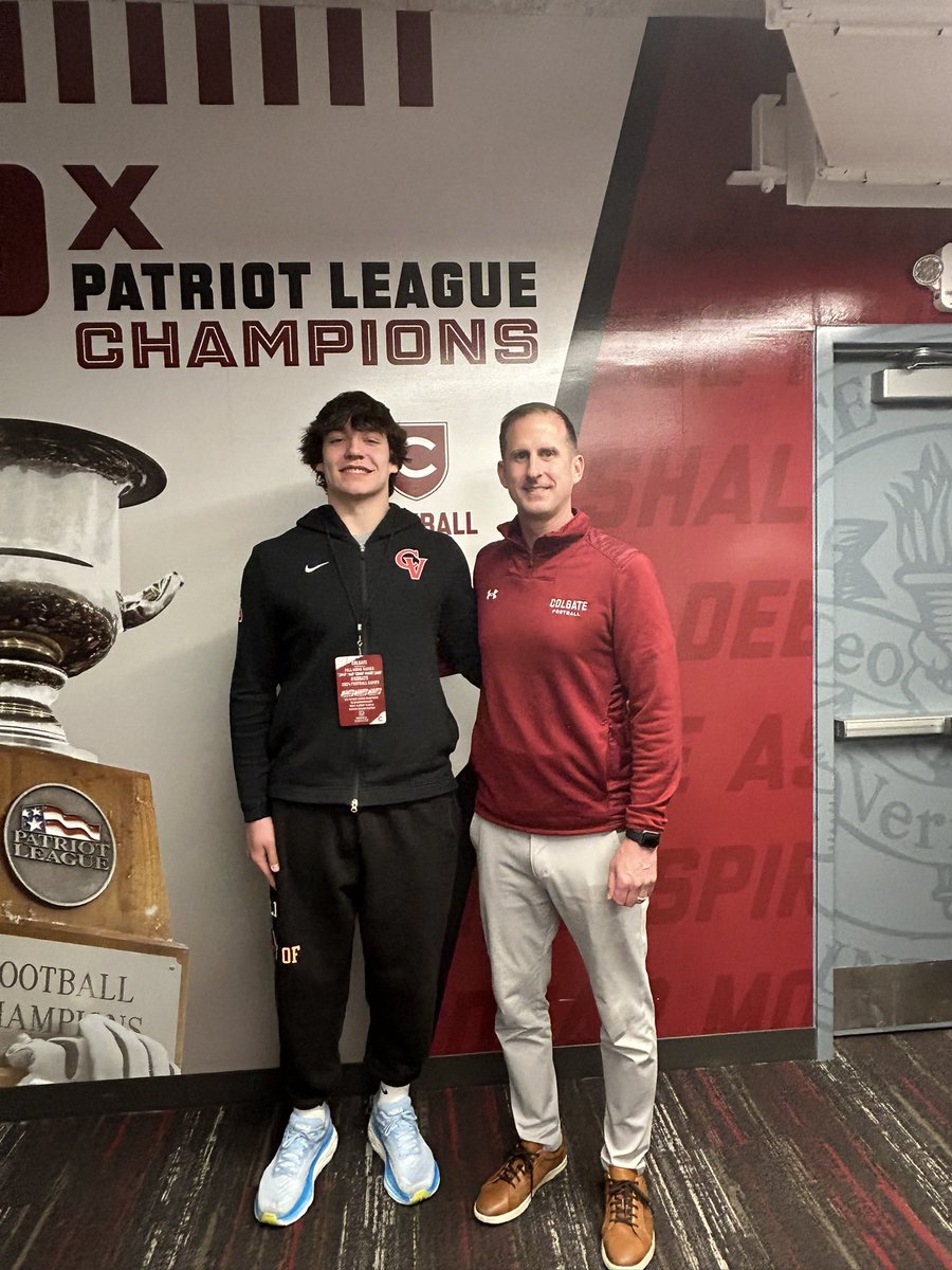 Nolan Buzalka (@nolan_buzalka) on Twitter photo After a great conversation with <a href="/Coach_Dakosty/">Stan Dakosty</a> I am honored to receive an offer from Colgate! <a href="/coachoswalt/">J Oswalt</a> <a href="/CVSDeagles/">CVSD Athletics</a> <a href="/CVHS_Football/">Cumberland Valley Football</a> <a href="/CoachDAltland/">Devin Altland</a> <a href="/ColgateFB/">Colgate Football</a> <a href="/gobigrecruiting/">Go Big Recruiting</a> <a href="/ddstokes124/">Darryl Daniel</a> <a href="/JoeGazza/">Joe Gazza</a> <a href="/Coach_Astorino/">Matt Astorino</a> After a great conversation with <a href="/Coach_Dakosty/">Stan Dakosty</a> I am honored to receive an offer from Colgate! <a href="/coachoswalt/">J Oswalt</a> <a href="/CVSDeagles/">CVSD Athletics</a> <a href="/CVHS_Football/">Cumberland Valley Football</a> <a href="/CoachDAltland/">Devin Altland</a> <a href="/ColgateFB/">Colgate Football</a> <a href="/gobigrecruiting/">Go Big Recruiting</a> <a href="/ddstokes124/">Darryl Daniel</a> <a href="/JoeGazza/">Joe Gazza</a> <a href="/Coach_Astorino/">Matt Astorino</a>