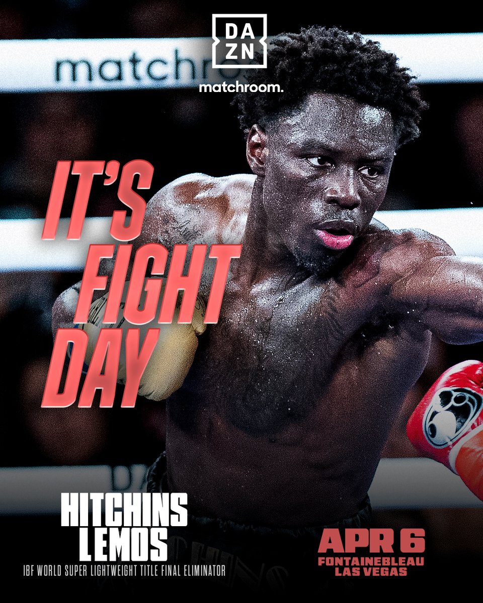 IT'S FIGHT DAY 🥊🍿

Watch #HitchinsLemos live on DAZN via the link in bio.