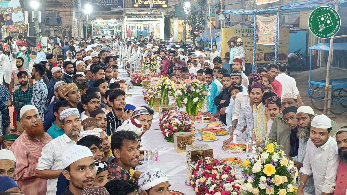 #AIMIM President Barrister #AsaduddinOwaisi along with @zulfeqaraimim & @MumtazKhanMLA attends a #DawatEIftar @ BaraGalli HussainiAlam Organized by @s_sohailquadri on #Ramadan_day_26 #Owaisi #HamaraOwaisi @asadowaisi #Hyderabad #Ramadan #Ramadan2024 #ramadanmubarak #RamadanDay26