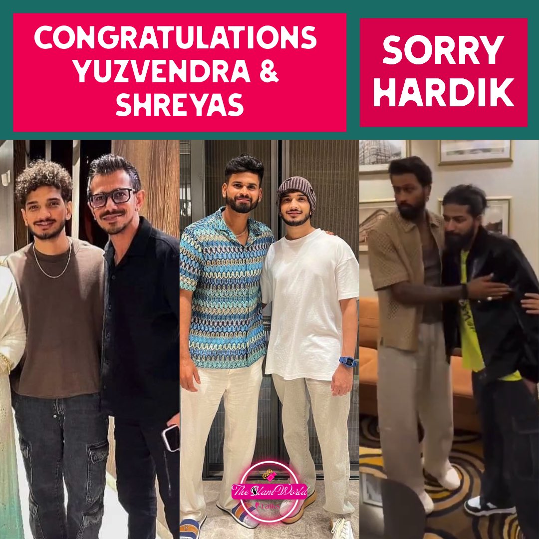 GlamWorldTalks's tweet photo. Congratulations #YuzvendraChahal for the purple cap and #ShreyasIyer for winning all the matches of #IPL2024.

Sorry #HardikPandya, you need to do something.

JOKER ANURAG PANAUTI HAI https://t.co/Q0N7PJfrYm