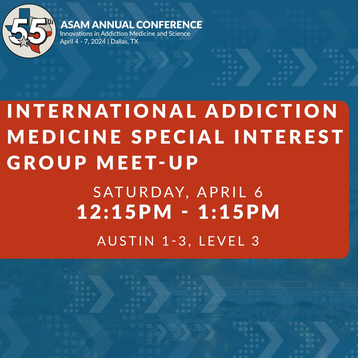 ASAMorg's tweet photo. Starting in 10 minutes on Level 3
#AC2024 #ASAM #ASAMConference #AddictionMedicine https://t.co/cknAIzXTVn