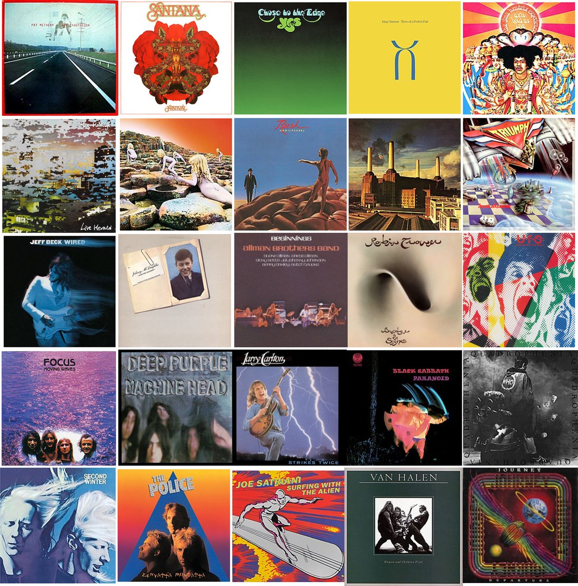 If I had to pick 25 'desert island' guitar albums that are albums I've listened to for most of my life... and I KNOW I'm missing some great ones, but this would be a solid collection. Anyone else want to take the '25 essential albums challenge?'
