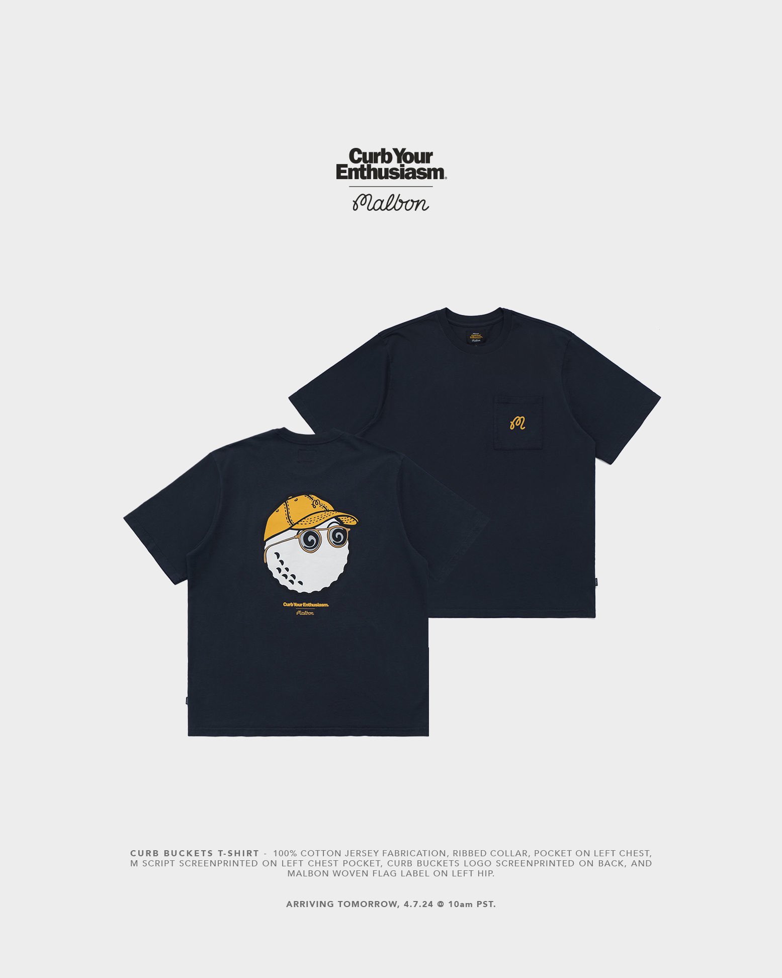 ★24SS 入手困難★MALBON X CURB YOUR ENTHUSIASM YIPS T-SHIRT Malbon x Curb Your Enthusiasm Season Premiere – Malbon Golf