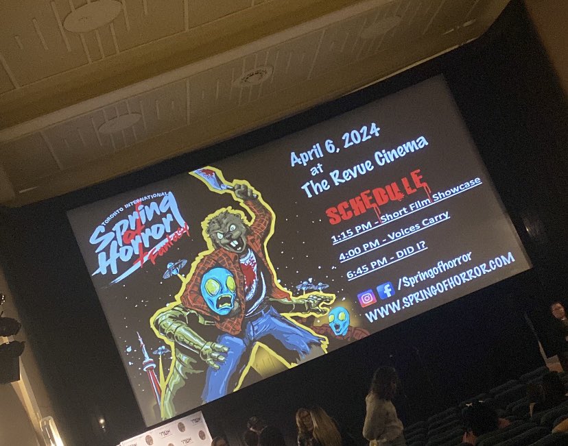 In Toronto? Head to the Toronto International <a href="/SpringOfHorror/">Spring of Horror</a> Film Festival at <a href="/RevueCinema/">Revue Cinema</a> 🖤