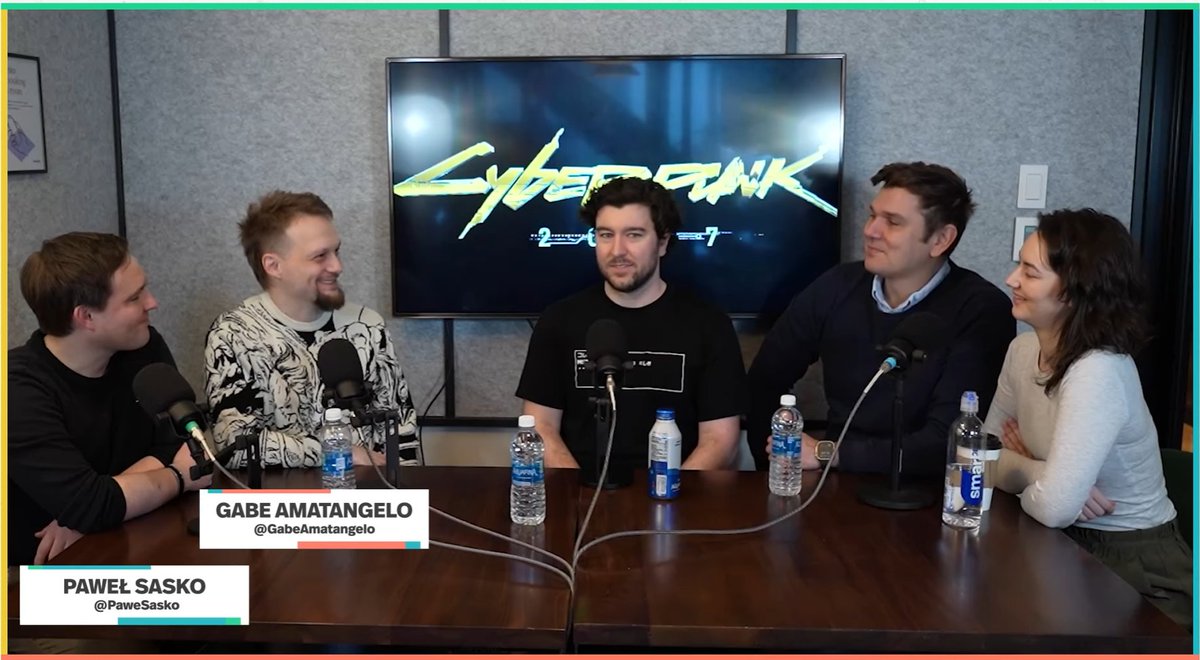 Together with Gabe we had a pleasure to talk about #Cyberpunk2077, #PhantomLiberty and the future with Friends Per Second podcast: Lucy James, Skill Up and Jake Baldino! It was a pleasure, thank you for the chat my chooms ❤️ 🔗 youtu.be/m8U-8TDWjFg?si…