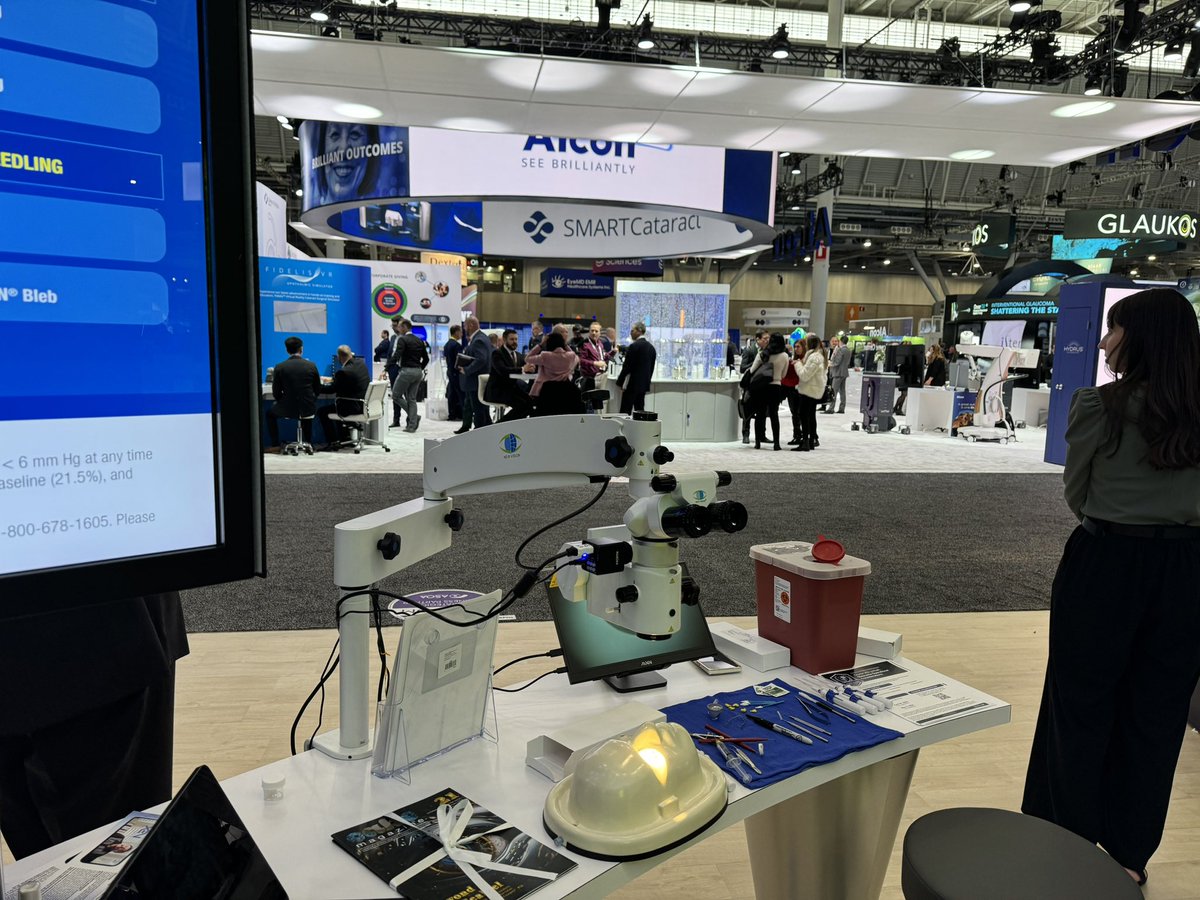 newvisionmed's tweet photo. Wetlab microscope for ophthalmology 
ASCRS Boston 2024 https://t.co/dbnkDXPzie