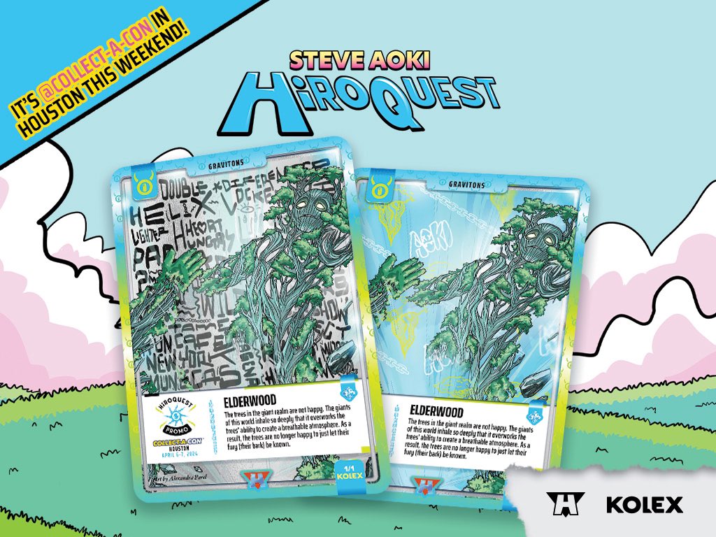 Don't miss out on the 3rd card of the 12 card Collect-A-Con digital promo set! 🎉 Download the Kolex app and claim your card in the HiROQUEST section’s “quest” tab today! Claim ends on 04/07 at 11:59 pm PT.