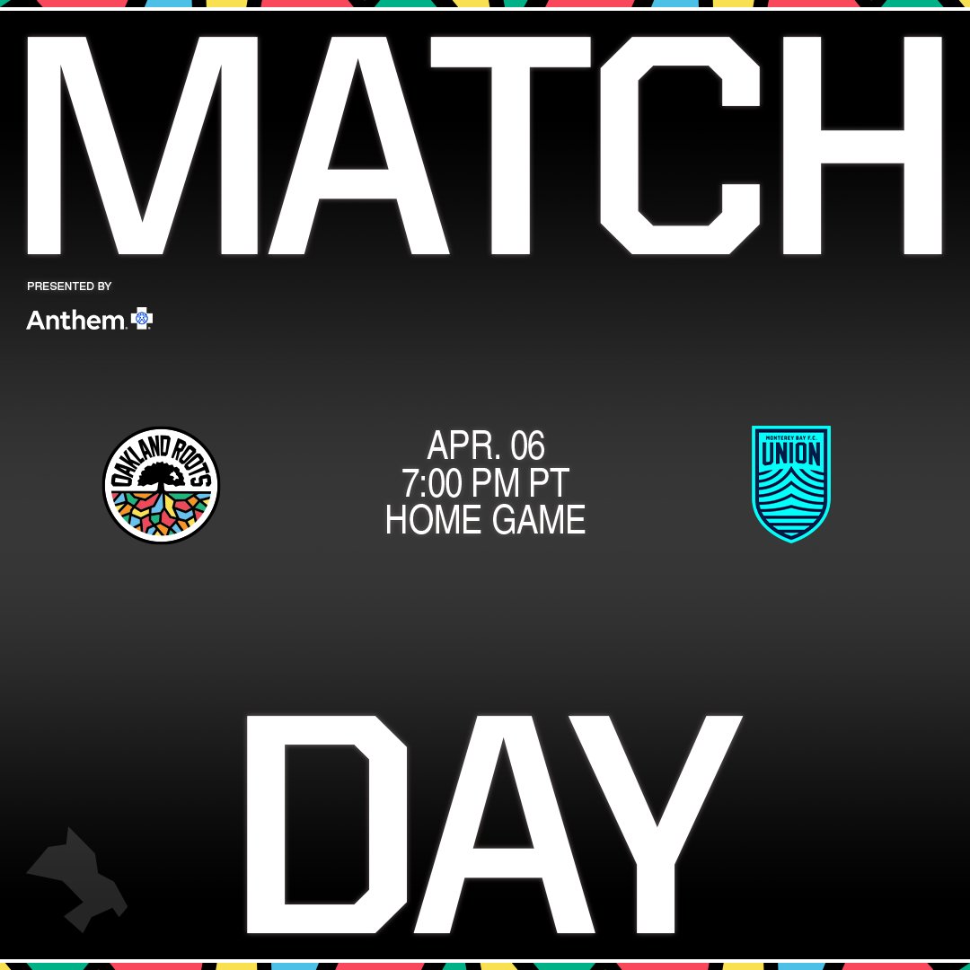 YAY ARE-AHHHHH!!!

🆚 @MontereyBayFC
🗓 Tonight
⏰ 7 PM PT
🏟 @eastbaypioneers
📺 @KTVU Plus and @CBSSportsGolazo

#OAKvMB | #KnowYourRoots