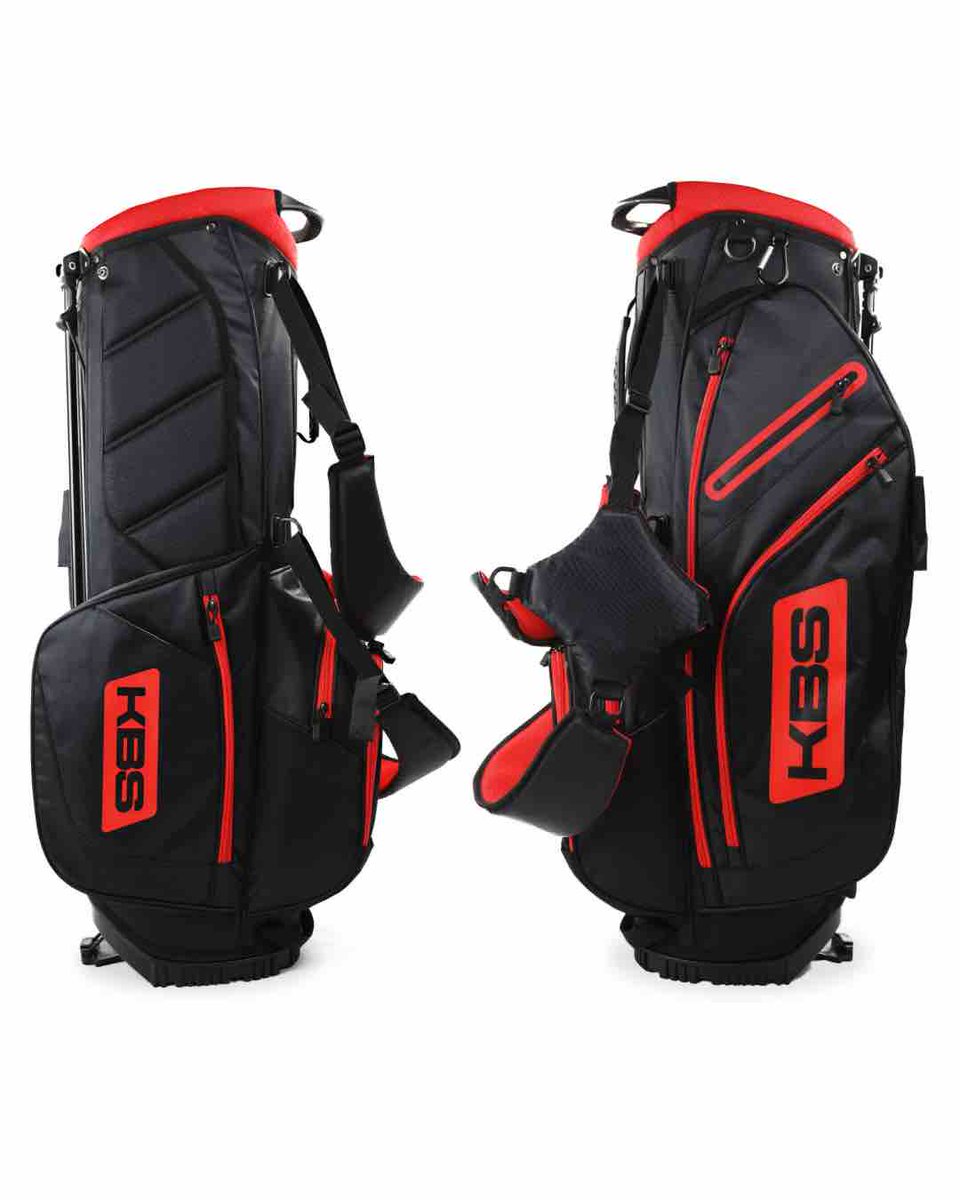 The KBS Stand Bag 3.0🛑 It features 6-way club dividers, adjustable shoulder straps, and insulated cooler pockets for all of your golfing needs. Head over to the KBS Website to purchase! #redlabelgear #golfessentials