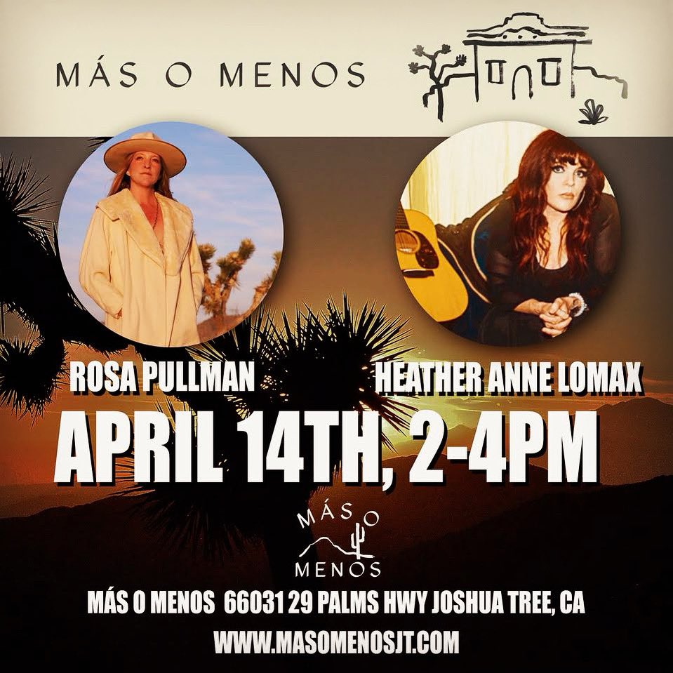 Can’t wait to be in the desert🌵 April 14th 2-4pm with Rosa Pullman at Más o Menos