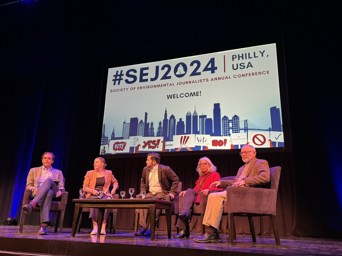 Now: @JustinWorland of @TIME leads the discussion at #SEJ2024 — “Battling Disinformation, Fending Off Despair and Staying Relevant: What’s the Future for Environmental Journalism?” Stream it here: sej.org/calendar/sej20…