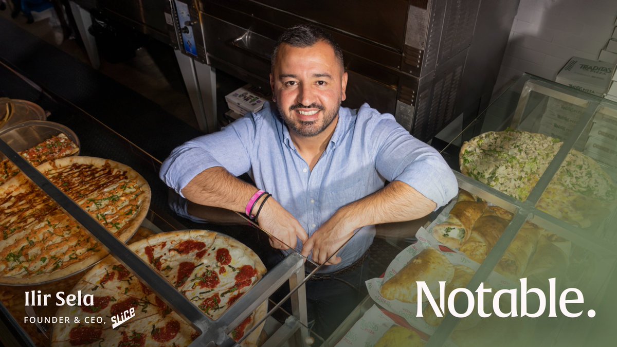 Running a SMB is far from being easy as pie. <a href="/IlirSela/">Ilir 🍕</a> would know.🍕In 2010, Ilir launched a way to modernize his family's pizzerias.

💡Notable for: Empowering independent pizzerias in 3,500+ U.S. cities
Partners since: 2017 when we led <a href="/Slice/">Slice 🍕</a>’s Series B
CC <a href="/jrichlive/">Jeff Richards</a> #BeNotable