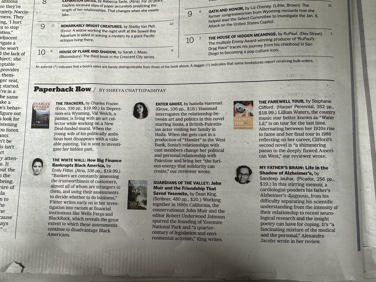 Very happy to see this in the ⁦@nytimesbooks⁩ today!