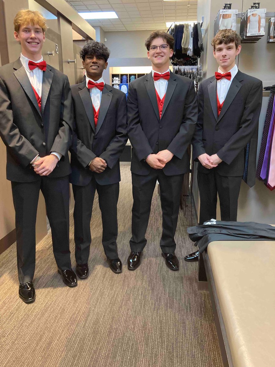 Your PA FBLA state officer boys are getting fitted for their tuxes in preparation for PA FBLA SLC Awards of Excellence program.