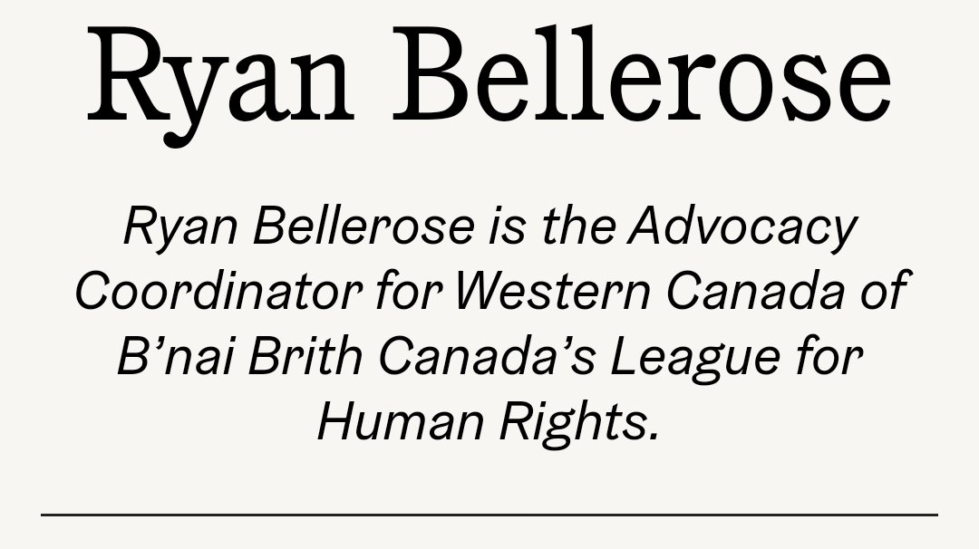 AntiPalHM_CAN's tweet photo. Ryan Bellerose is a 'self-employed' Human Rights Advocate, which includes being 'a strong advocate for Israel'. This includes his former role as 'Advocacy Coordinator for Western Canada of B'nai Brith Canada's League for Human Rights'.

See Bellerose's anti-Palestinian posts, in @sasa_ghada's post 👇