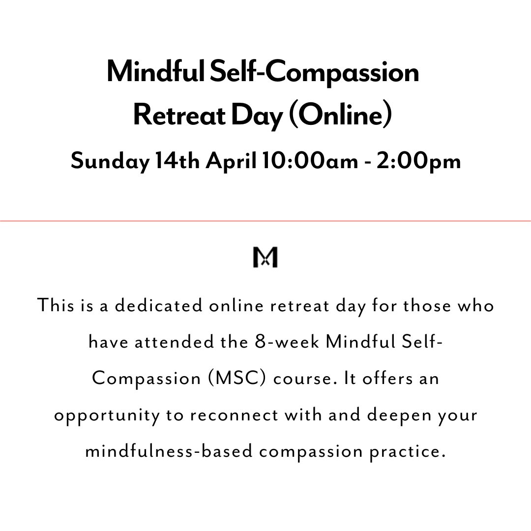LondonMindful's tweet photo. ๐ป We have a variety of online mindfulness courses, retreats and workshops coming up this month.
Visit our website to find out more and to book your space: https://t.co/Ao6G8M19d0
#OnlineMindfulnessCourse #MindfulSelfCompassion #MBSRCourse https://t.co/JF2K27qTWL