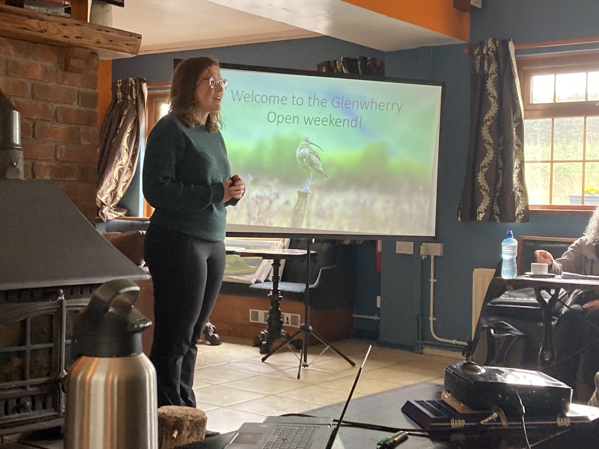 ForWaders's tweet photo. The inner workings of a successful curlew project dissected in fascinating detail at Glenwherry, Co Antrim this morning, with thanks to @CurlewLIFE and @RSPBNI - Wild and windy at Slemish afterwards, most waders keeping their heads down… https://t.co/GrJOO7AprE