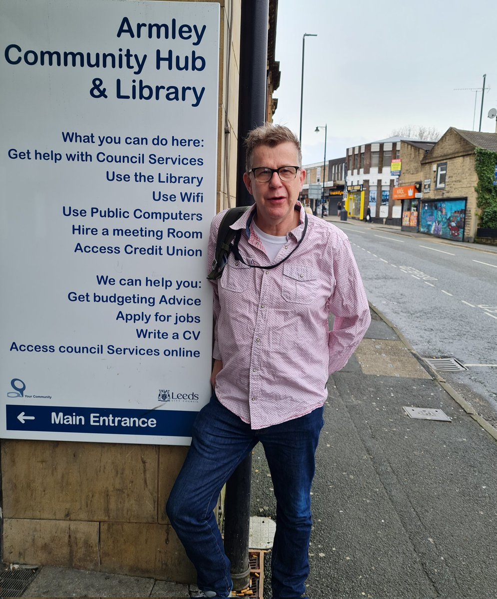 Arriving for this morning's 10.45-11.30 advice surgery for residents. It's a privilige to serve our community @ArmleyHub @ArmleyLabour @Leeds_Labour #Armley