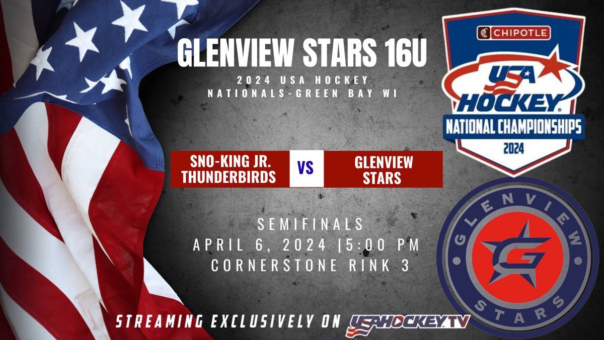 🇺🇸Semifinal game for our 16U Independent Girls!
Let’s Go Stars!

 #WeAreTheStars #Nattys 

#USAHNationals | #TrainEatRepeat