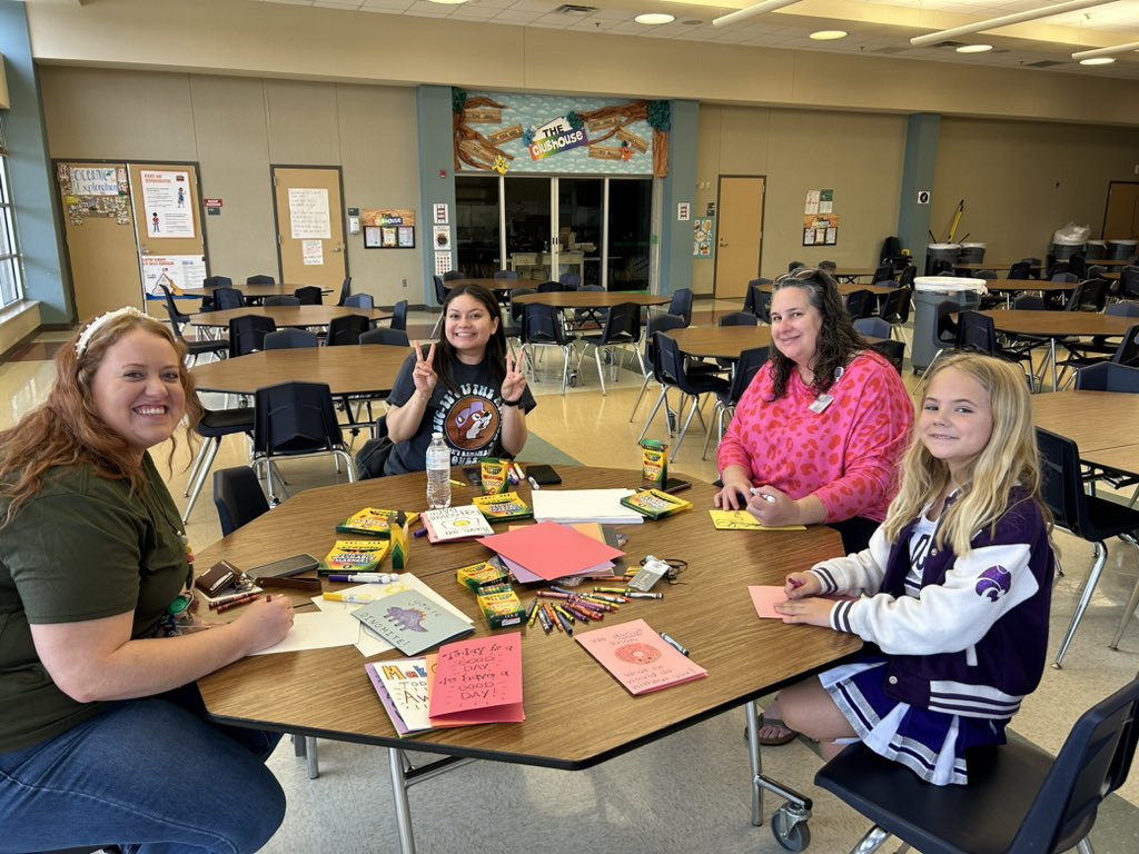 Thank you to our Friendship families and especially Mrs. Bruns for planning out our Big Event projects! Today we packed up 600+ canned food items for @cstorehouse and 85 pairs of grippy socks plus cards to the residents at Brookdale Senior Living in Watauga. #KISDBigEvent24