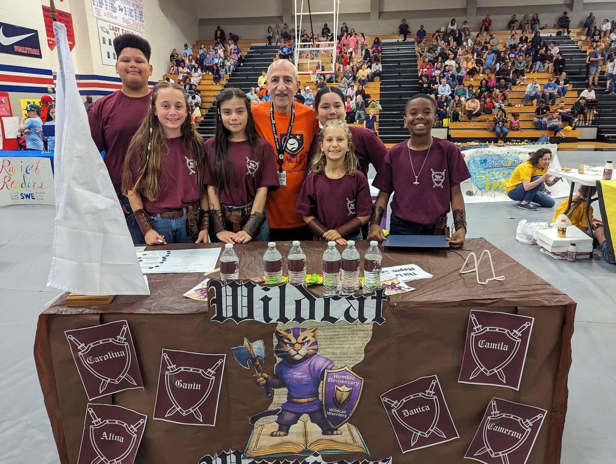 Congratulations to the champions of the Elementary Battle of the Books, the @HumbleISD_HE Wildcat Warriors!