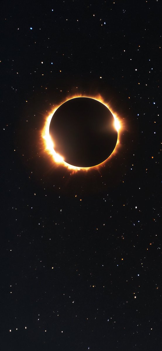 ✨Sharing an eclipse wallpaper for those following the event on Monday. Happy Saturday!✨🧙‍♂️