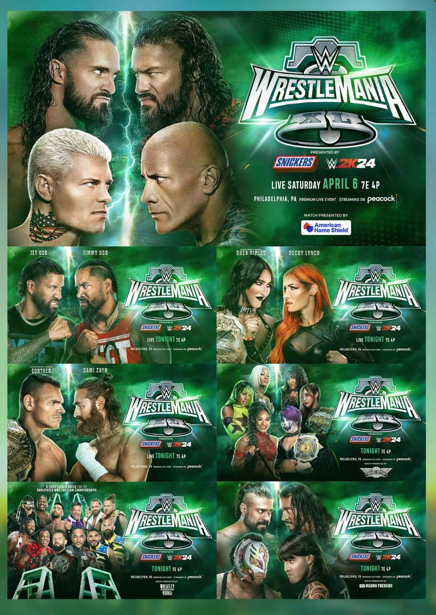 Who will be watching day 1 of #WrestleMania40 tonight? Which match are u most looking forward to? #WrestleMania