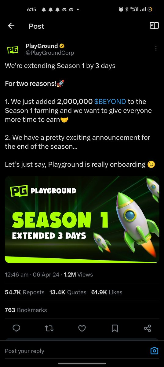 XEUS86's tweet image. Hello farmers, who's active let's farm?🚜 

$BEYOND Team have extended the social campaign and also added extra 2,000,000 $BEYOND reward for Farmers

Register here👇

beyondblitz.app 

Also remember to use my ref code👉 𝗫𝗘𝗨𝗦𝟴𝟲

Follow 👉 @XEUS86 for 10Xdouble…