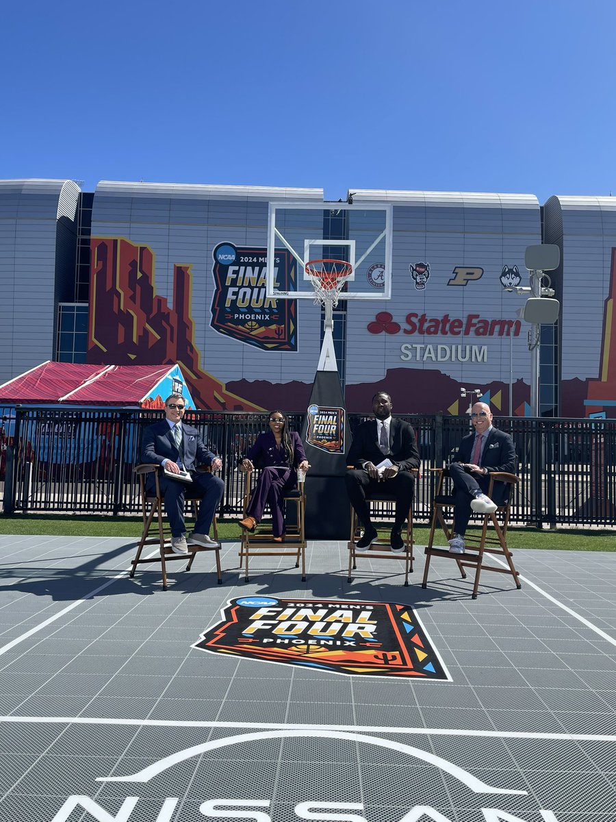 Our crew is live from State Farm Stadium for March Madness 360 🤩