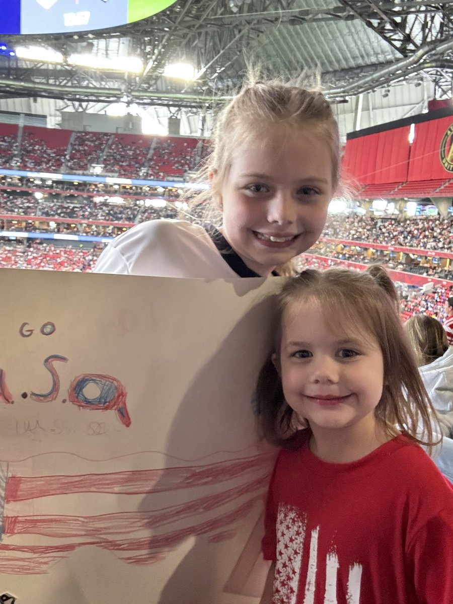 First USWNT game at the #SheBelievesCup in Atlanta. #USWNT