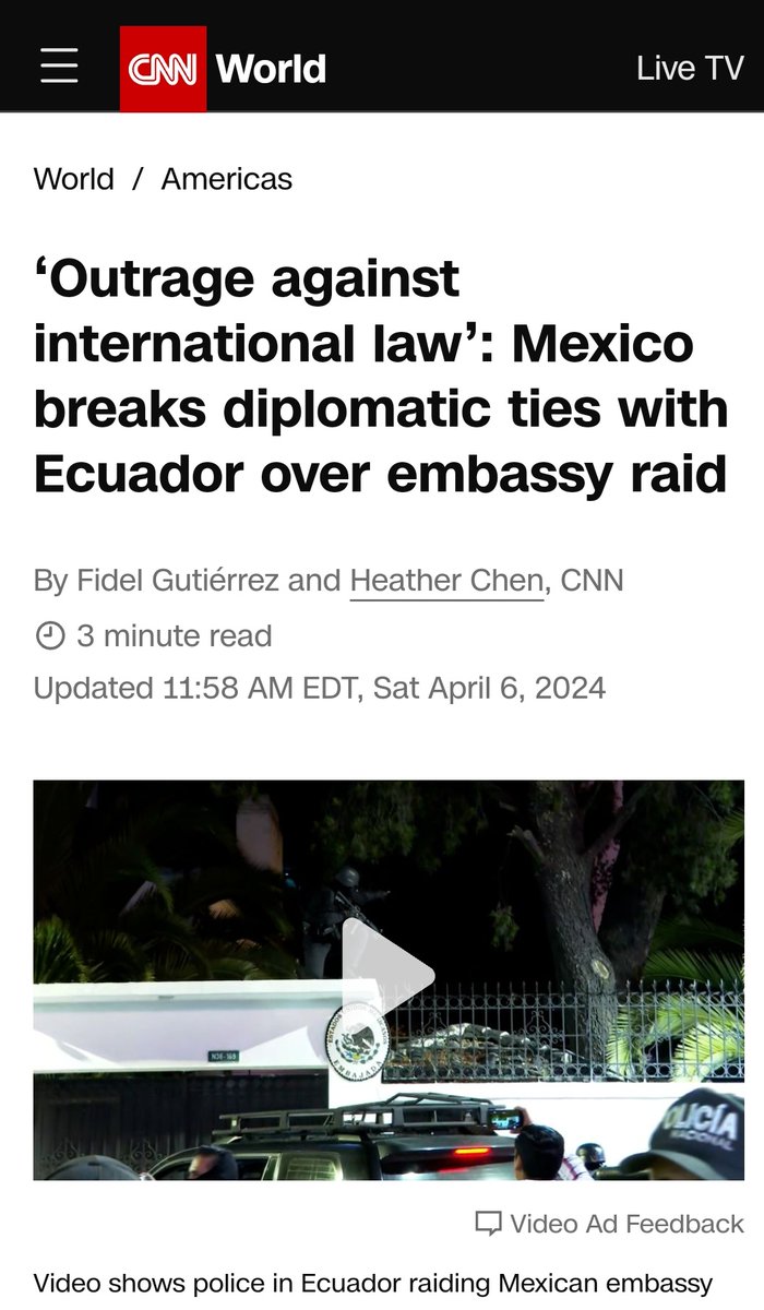 Otra cosa más que debo explicar a inversionistas internacionales sobre invertir en Ecuador.

¿Un país que no respeta ni el derecho internacional es un país trabajando en mejorar el clima de inversiones?

¿En qué mundo viven quienes aplauden la decisión de cualquier Gobierno de