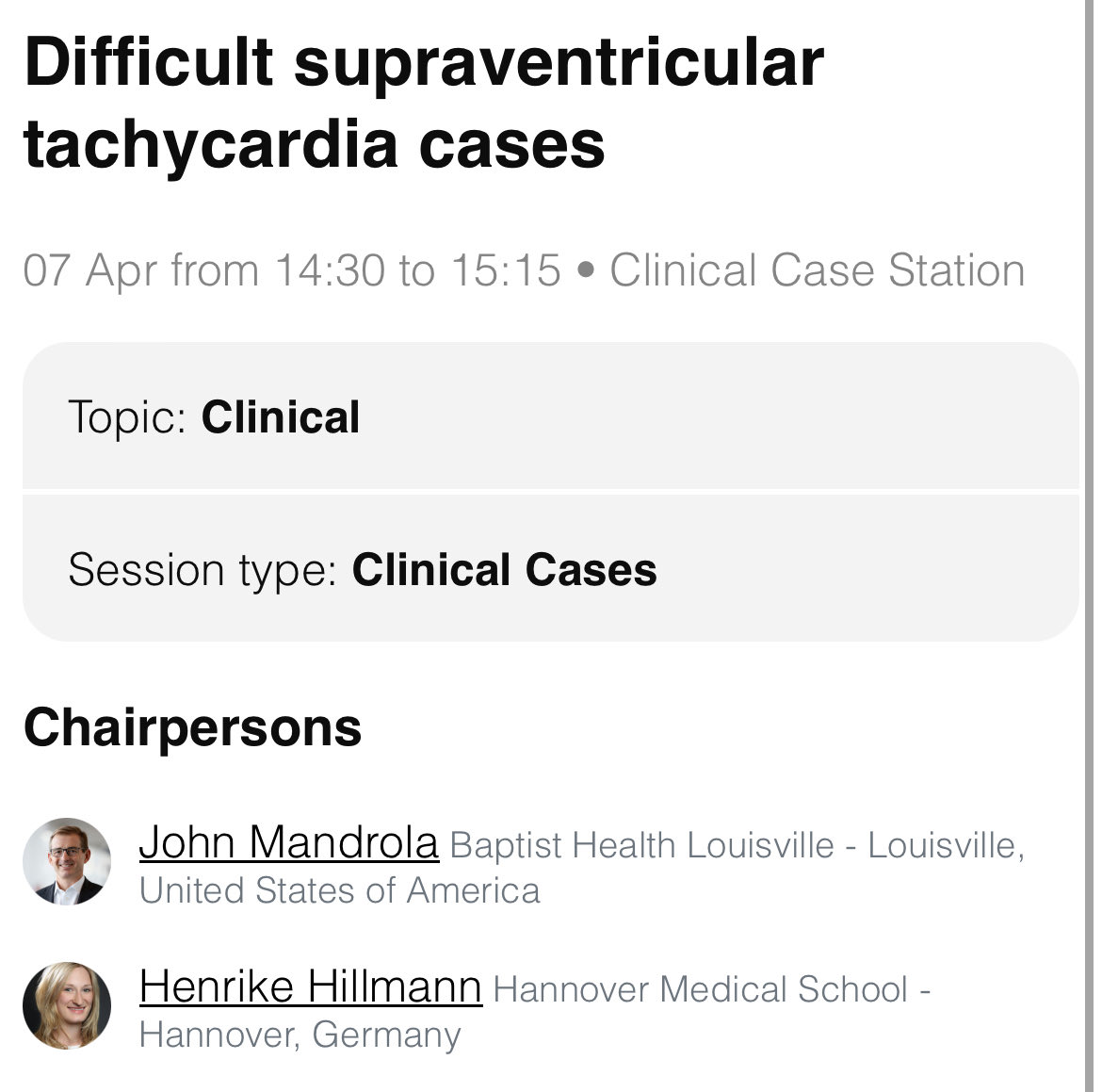 🔝So excited for tomorrow! One of my highlights: To be able to co-chair a great session together with none else than @drjohnm at #EHRA2024: 🫀Difficult supraventricular tachycardias. Join us 🕒 sunday, 14.30 📍Clinical Case Station @Stockbur1Martin @aorhandemirtas