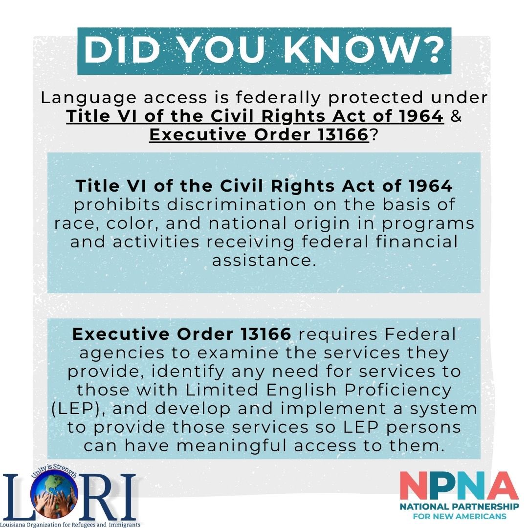 Let's celebrate Language Access Month by amplifying the voices of those who recognize the importance of breaking down language barriers and promoting equal access for all✊

#languageaccessmonth  #loricares #community