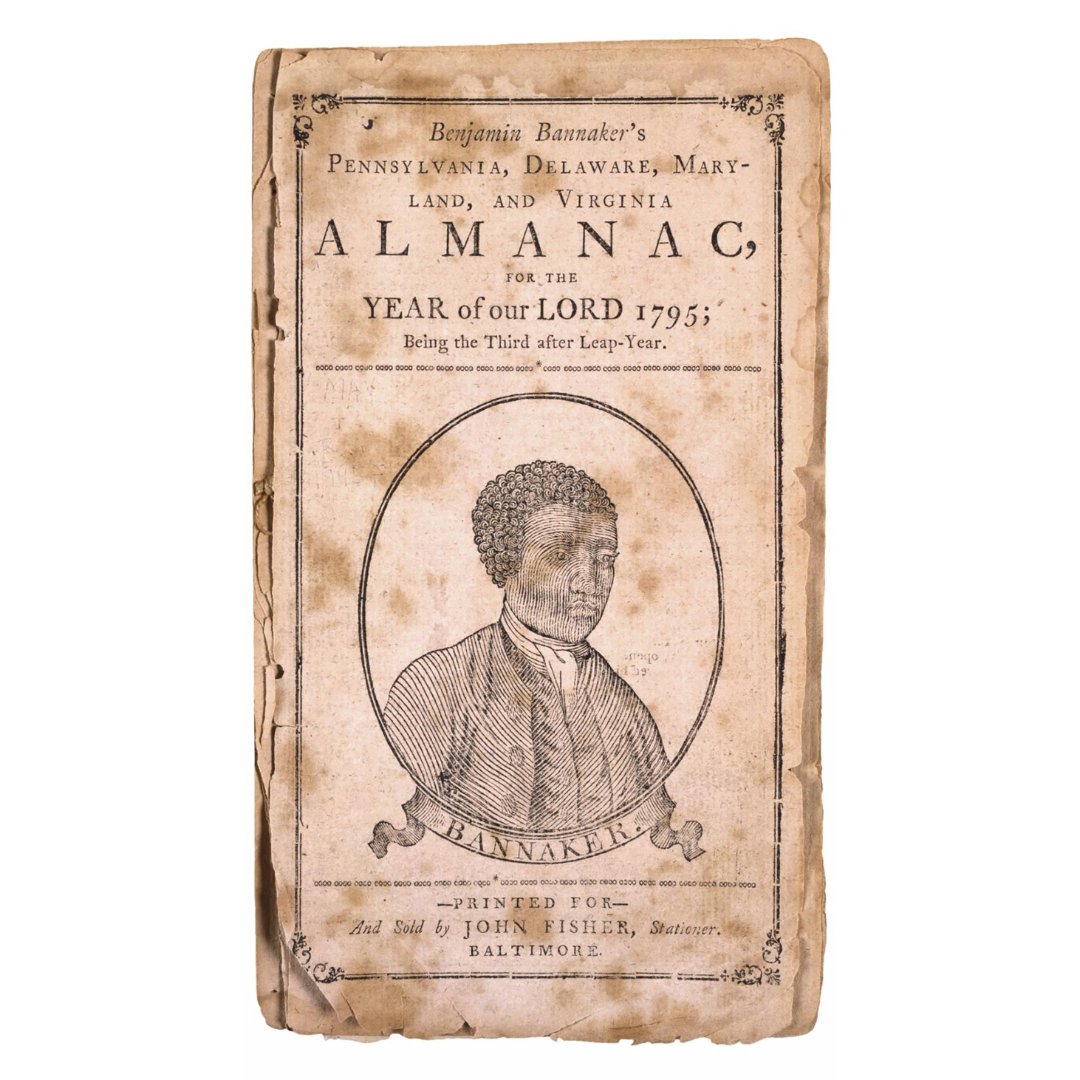 Benjamin Banneker was an African American publisher of a series of popular almanacs—which recorded events like eclipses. In 1791, Banneker wrote to Jefferson, enclosing a copy of his forthcoming almanac and challenging his views on race and slavery: bit.ly/3U6P468