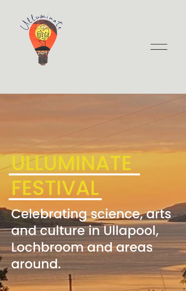 Ulluminate Festival 10/11/12 May tickets £70 or £35 #Ullapool #ScComm sessions with music, storytelling and creative arts. There are also outdoor community sessions involving land and sea at West Edge, @NTS Corrieshalloch Gorge @NWHGeopark @SaversSea ticketsource.co.uk/ulluminate-cic