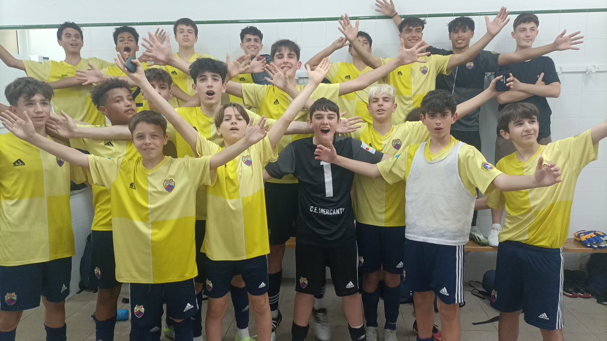 CEMercantil's tweet photo. 🔴🔵 INFANTIL "C"
🔵🔴
🏆1a Divisió
@pbsantcugat 1 - @CEMercantil 2.
⚽️ Pol
⚽️ Moha
#CEMInfC https://t.co/7VR6LxaulB