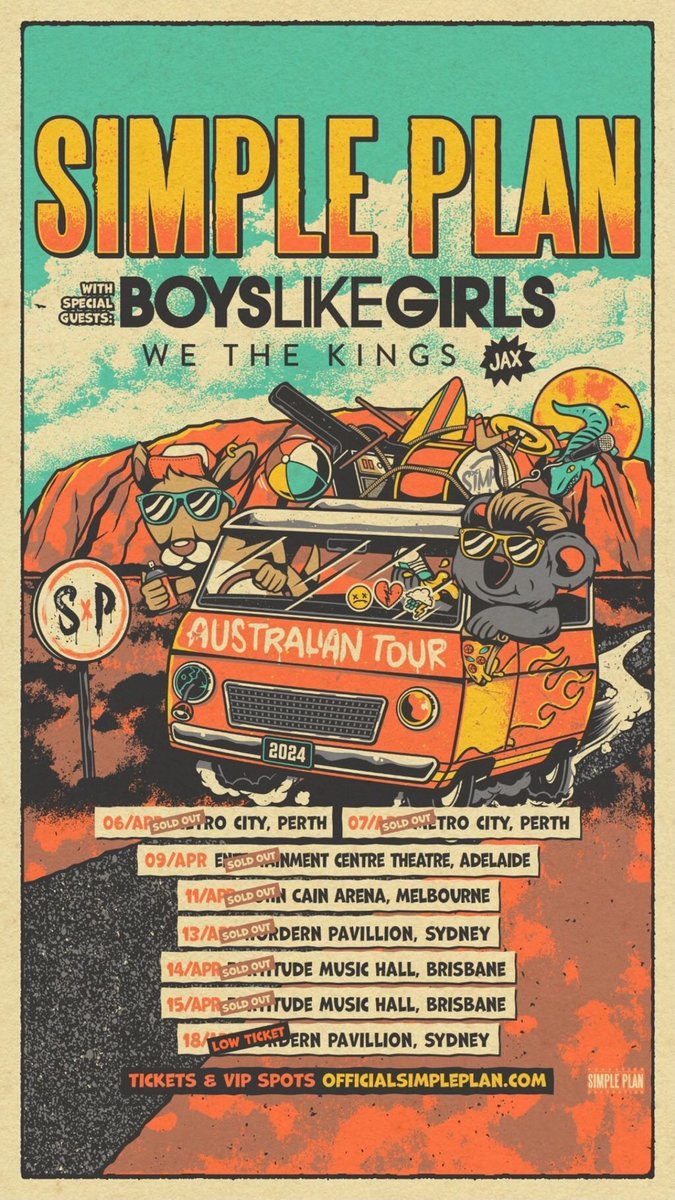 A tour pela Austrália junto com o Simple Plan já começou. We the Kings e Jax completam o time para 7 shows no país. 

Mais detalhes e vídeos no nosso Instagram @boyslikegirlsbrasil 

BOYS LIKE GIRLS