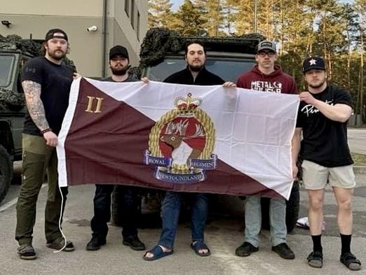 BZ to members from 1st and 2nd battalions deployed on Operation Reassurance. They are helping to ensure a high state of readiness to enable NATO's collective defence in Europe. L-R: Cpl Doyle, Pte Rice, Cpl Baird-Katcheconias, Cpl Thompson and Cpl Gardner. #RNfldR