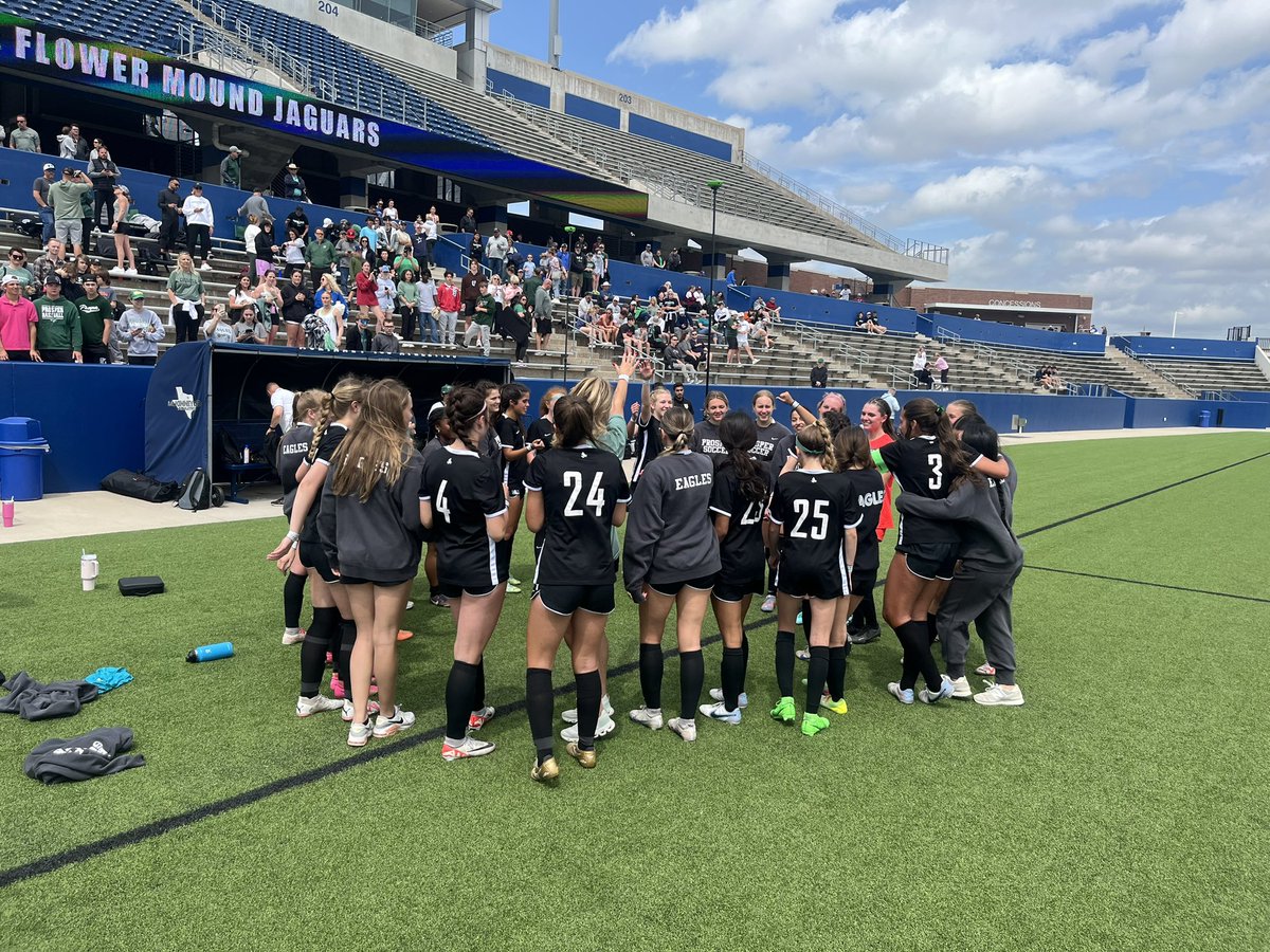Prosper Lady Eagles Soccer!  STATE Ticket punched!  See everyone in Georgetown! #ProsperProud <a href="/PHSWomensSoc/">Prosper Women’s Soccer</a> <a href="/ProsperISD/">Prosper ISD</a> <a href="/ProsperHS/">Prosper High School</a>