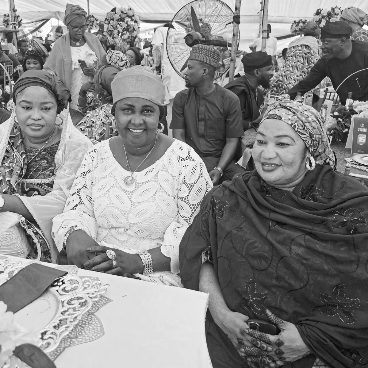 AdamawaO's tweet photo. The families of Injin K. Gaji and the late John Z. Wandamihya expressed their heartfelt gratitude to Lami Fintiri for taking time to attend their children’s wedding, especially during the holy month of Ramadan. https://t.co/rOBoULr1Oj