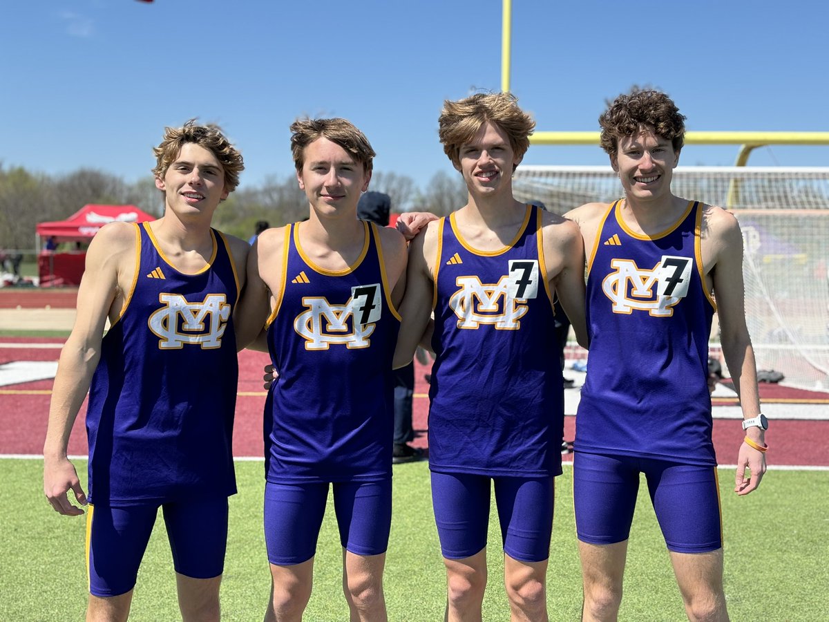 4x800 of Naugle, Eldridge, Zampieri and Dutton runs 8:13.07 to finish 3rd!