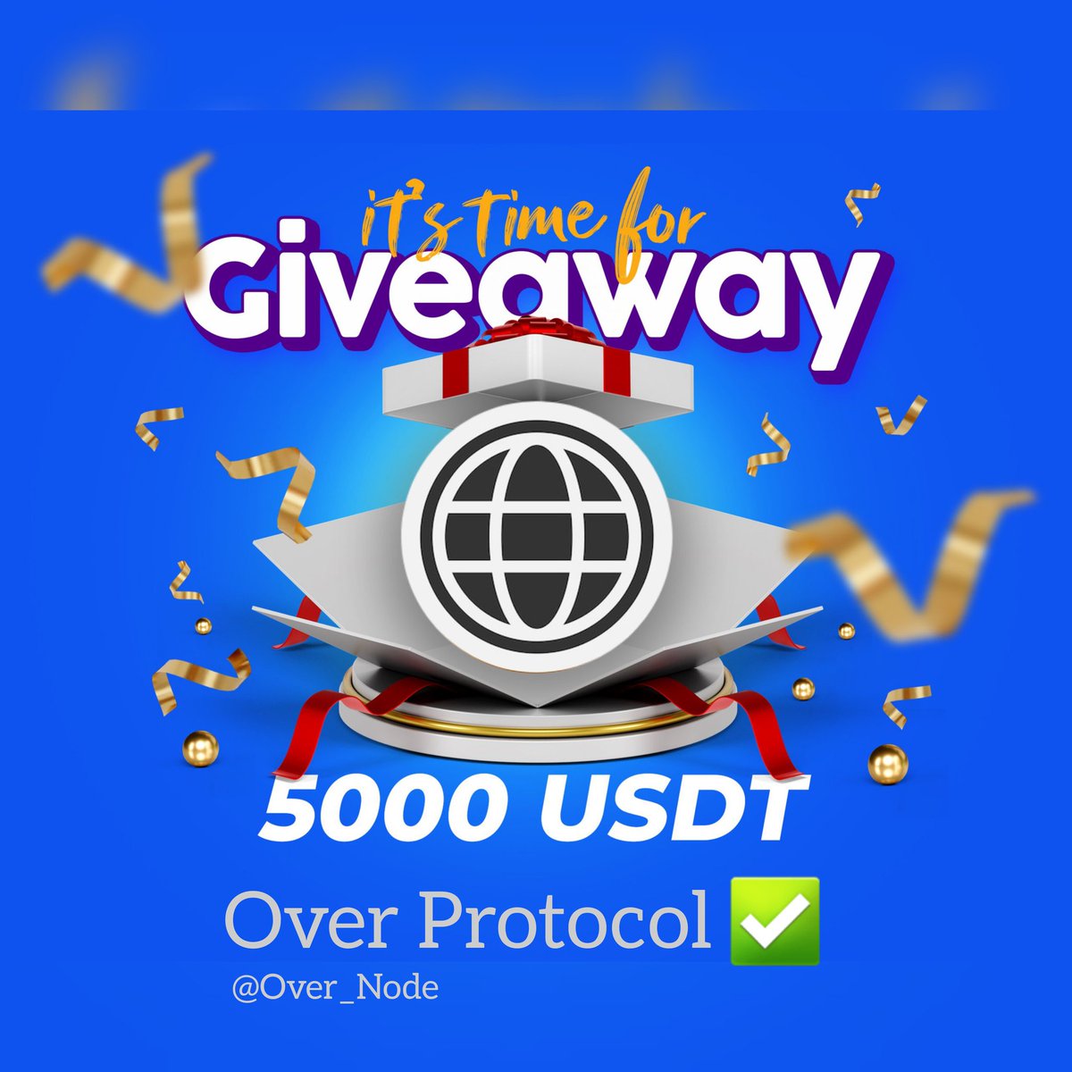 Over_Node's tweet image. 🔴 5000$ usdt Giveaway 🔴

⚡Participate in the 5000 USDT  
I&apos;m giving a free usdt to followers who complete these task👇

🔶️Follow @Over_Node
🔶️Follow @X_Crypto_7
🔶️Repost this 🔁
🔶️Comment 💬

4th Weekend Giveaway End in 24 Hour&apos;s, Per Winner Received 1000$.…