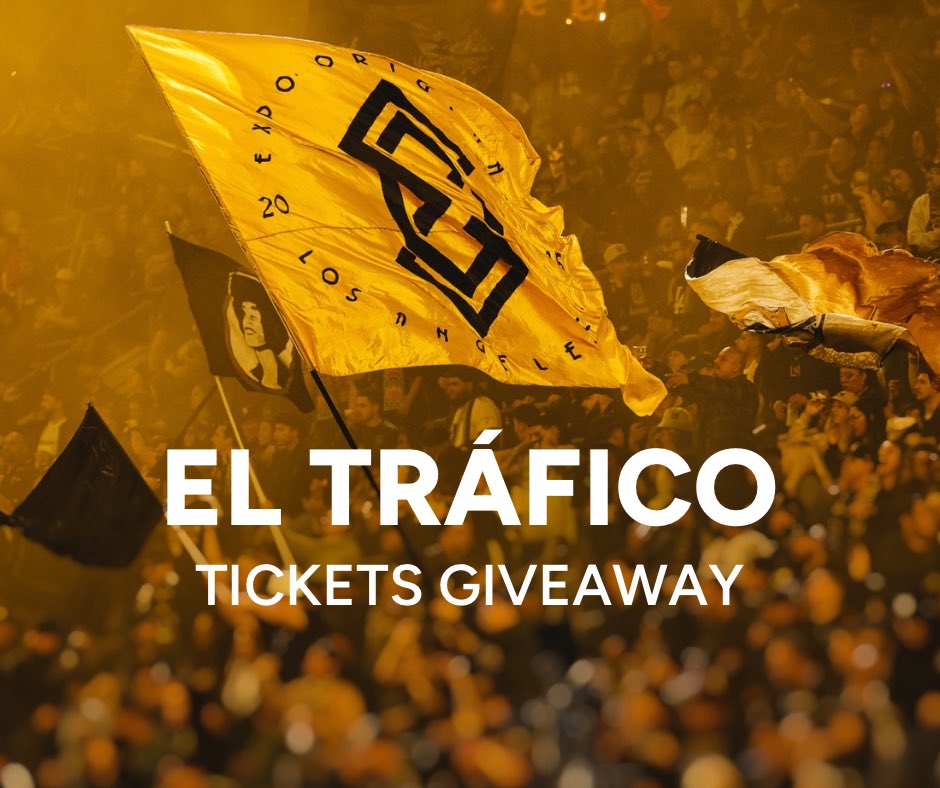 LA Fans! We’re giving away 2 tickets for today’s #ElTrafico showdown 😎 Retweet + Follow for the chance to win

You have 1 hour to enter⏳