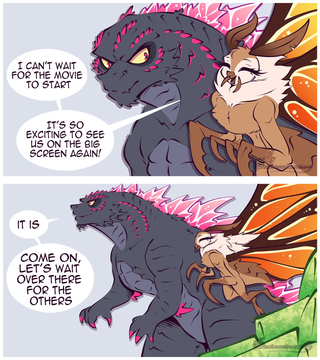 Endominator1's tweet photo. Side Tracked [1/2]

#Godzilla #Kong #Mothra #GodzillaxKongTheNewEmpire #monsterverse https://t.co/E2Droc61b0