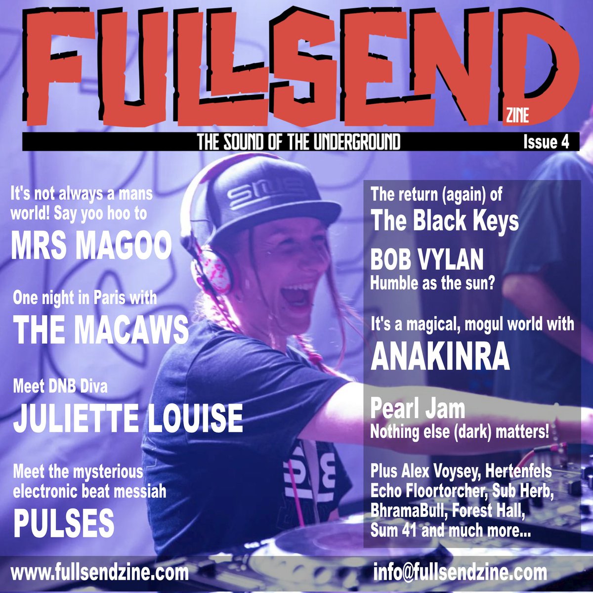 Big love to @CircleRed_DNB for inviting me to take part in an interview for Full Send Zine. It was a really fun Q&A! Peep the 🔗 fullsendzine.com The April issue of Full Send Zine is now live & packed with great interviews, reviews & news from the sounds of the underground