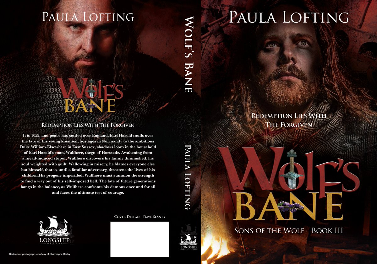 At last I can show off the new cover for the paperback of WIP #WolfsBane Bk3 of #SonsoftheWolfseries 'Redemption lies with the Forgiven' Wulfhere must confront his demons one and for all, and meet the ultimate test of courage. #AngloSaxon #Eleventhcentury #histfict #CoverReveal