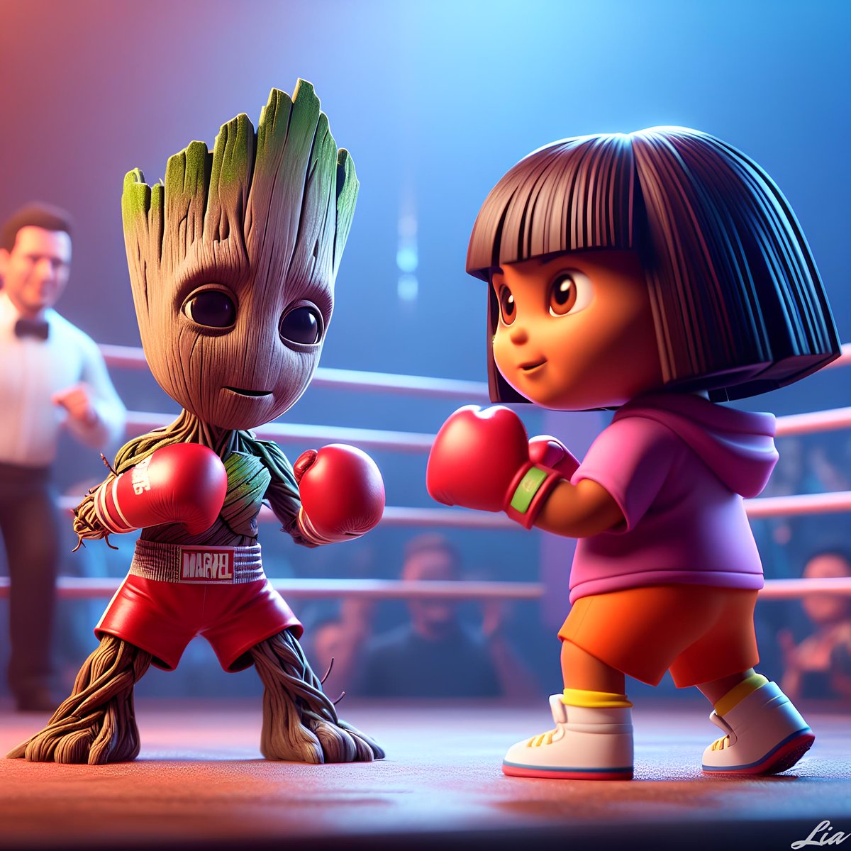 Baby Groot VS Dora l'exploratrice 😂😂😂
#AI #aiart #AIArtwork #AIgenerated #aiart #AIArtistCommunity #aiimages #aicreator #babygroot #Dora